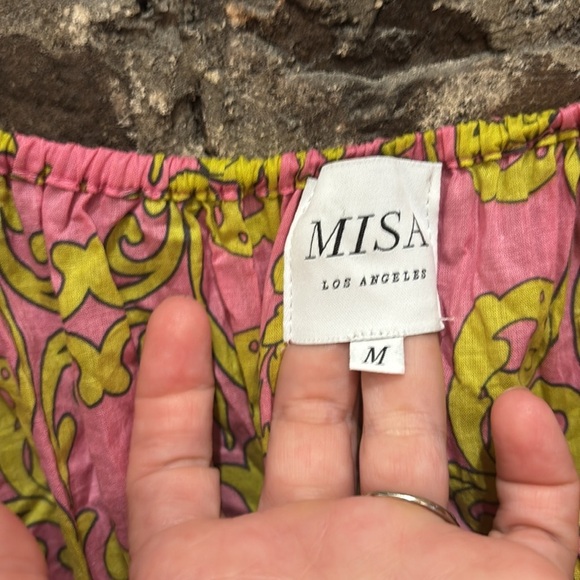 Anthropologie MISA Smocked Waist Mini Dress size Medium - Picture 8 of 13